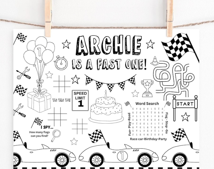 BIRTHDAY COLORING MATS