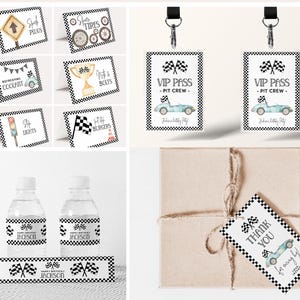 race car birthday bundle, first birthday, 1st birthday Fast one race car bundle, race car decor, Fast one birthday invitation, race car birthday invite