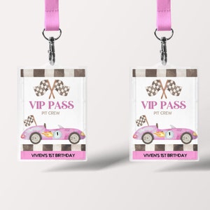 Geburtstags vip Pass für Rennautos, Boxencrew, Rennauto Geburtstag, Mädchen, zweiter Geburtstag, bearbeitbare Geburtstagsvorlage, druckbar, INSTANT DOWNLOAD