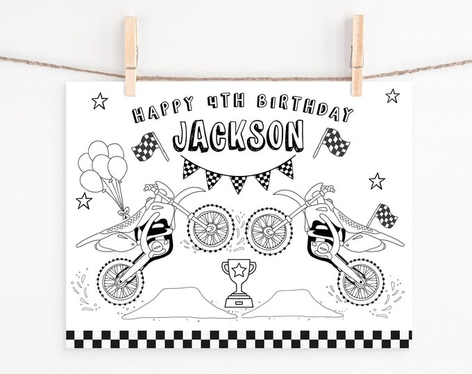 BIRTHDAY COLORING MATS