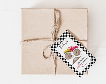 Monster Truck Birthday Thank You Tags: Editable Template (Digital Download)
