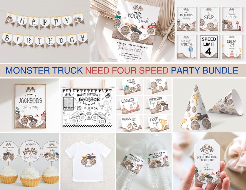 Monster truck birthday invitation, Monster truck theme birthday, Monster truck party, Monster Jam birthday, Monster truck invite, Fast one birthday, Monster truck fast one party, second birthday invitation, 4th birthday,
Need for speed birthday
