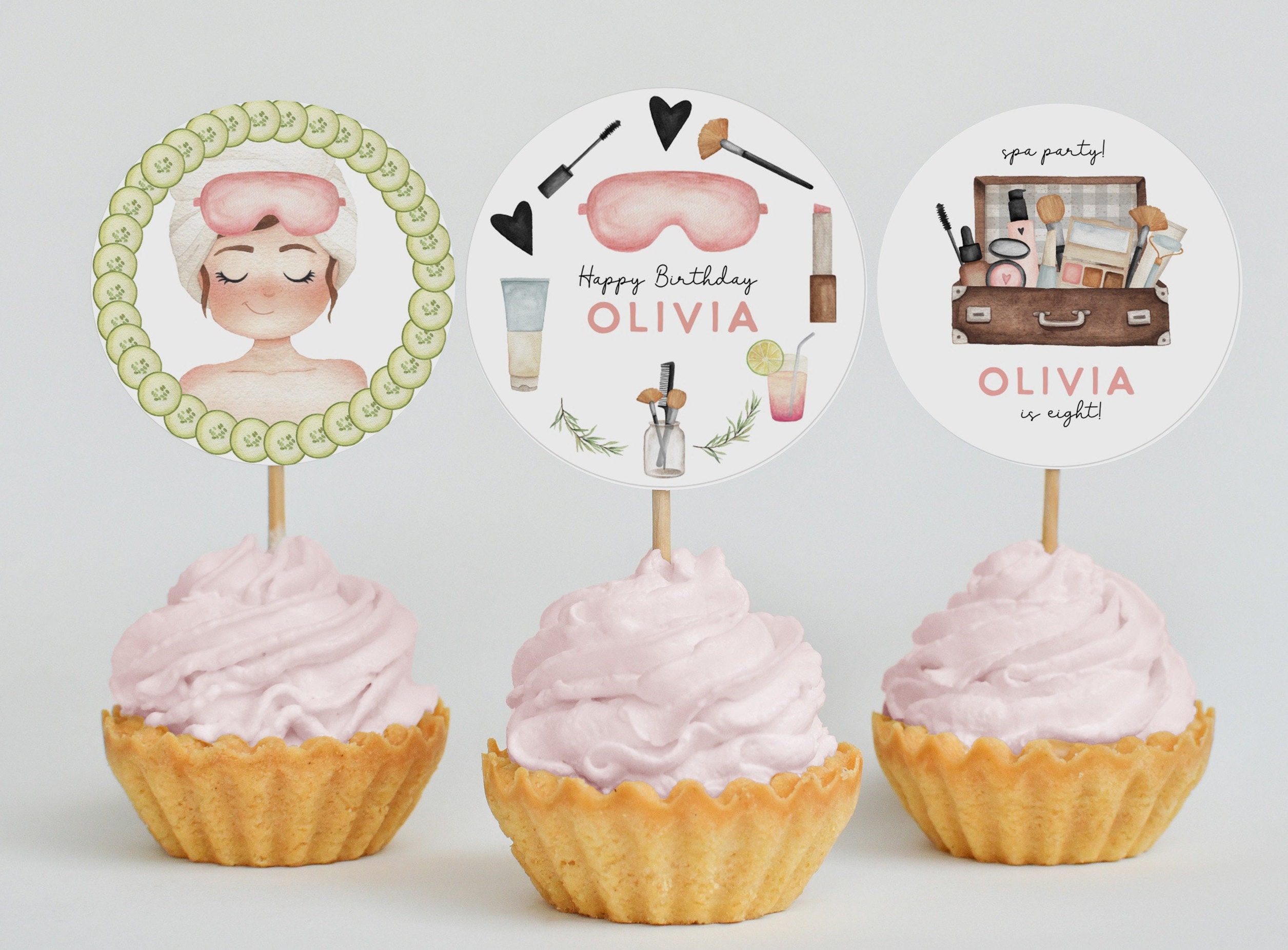 Nagelstudio Cake Topper Geburtstag – Schwarzer Tortenaufstecker Für Nagelsalon-Partys