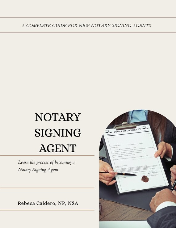 A Complete Guide to a Notary Signing Agent Etsy