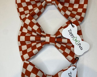 Checkered bow tie