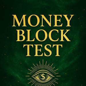 Money Block Test | Abundance Mindset | Wealth Energy Clearing | Printable PDF