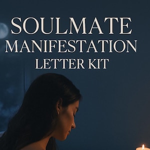 Kit de cartas de manifestación de almas gemelas / Ritual guiado de cartas de amor / Diario de la Ley de Atracción / Herramienta de manifestación imprimible