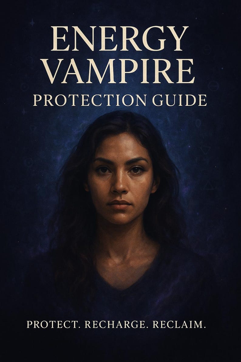 Vampire Protection Energy Vampire Protection Guide | Spiritual Boundaries Workbook | Aura ...