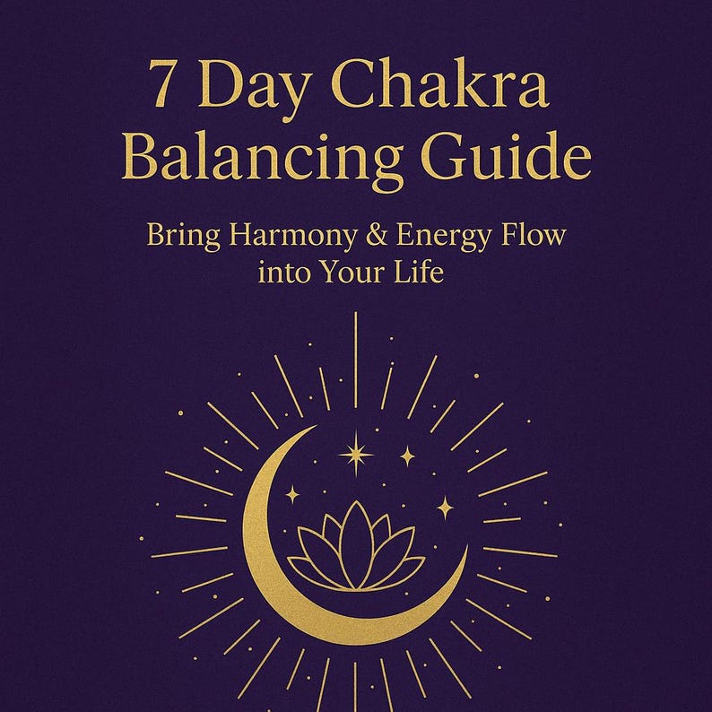 7 Day Chakra Balancing Guide | Spiritual Energy Cleanse (digital ...