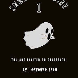 ハロウィン誕生日パーティーの招待状
