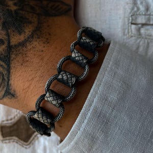 Handmade 999 Silver Braided Bracelet: Elegant Men&#39;s Jewelry