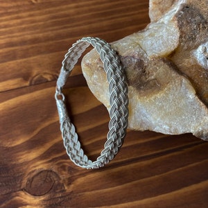 Handgeflochtenes Armband ๑ Keltisches Armband ๑ 999er Silber Armband ๑ Gewebtes Armband ๑