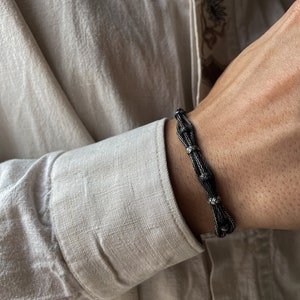 Handmade 999 Silver Braided Bracelet: Celtic Woven Design
