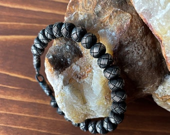 Hand Braided Bracelet ๑ Sterling Silver Bracelet For Men ๑ Celtic Bracelet ๑ Woven Bracelet