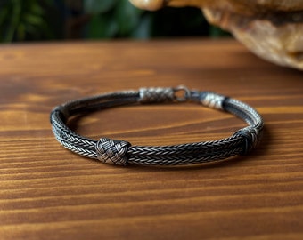 Silver Vikings Bracelet ๑ Braided Bracelet ๑ Woven Bracelet ๑ Celtic Bracelet ๑ Handmade Man Bracelet ๑ Bracelet For Men's ๑ Gift For Him