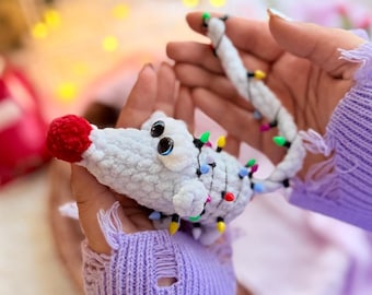 Crochet Plush No Sew Rat Amigurumi Pattern (PDF Pattern)