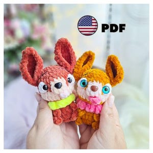 Crochet plush mini Chihuahua pattern – crochet plushie dog amigurumi pattern