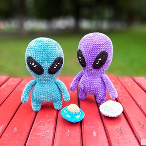 Crochet plush alien pattern, cute crochet toy pattern, crochet amigurumi pattern image 8