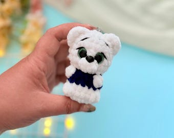 Crochet Teddy Bear Keychain Pattern: No-sew Plush Toy (PDF Pattern)