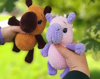 Capivara de crochê com padrão de fantasia de sapo: Amigurumi (padrão em PDF)