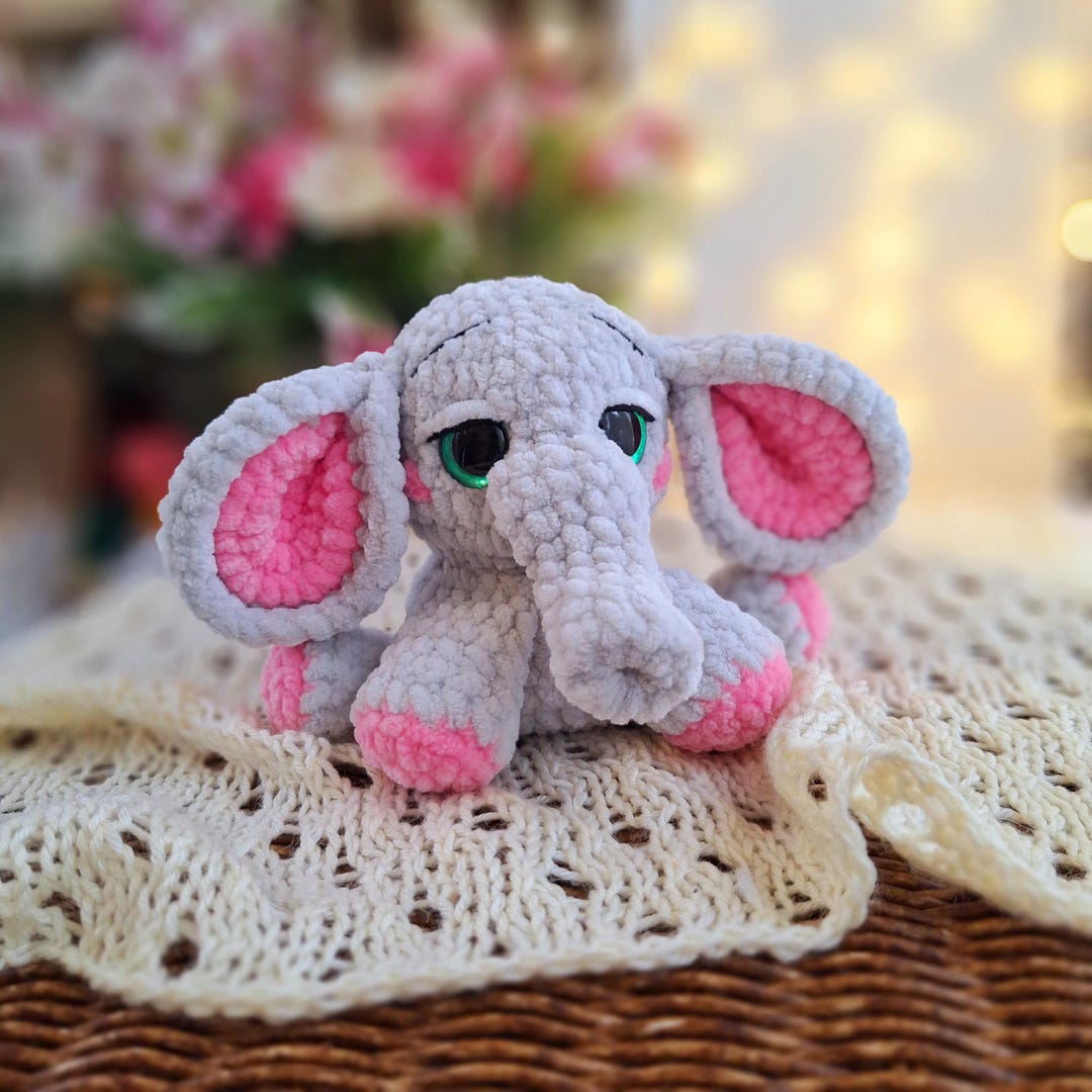 Crochet Plush Elephant Pattern: No Sew Amigurumi (PDF Pattern) - Etsy
