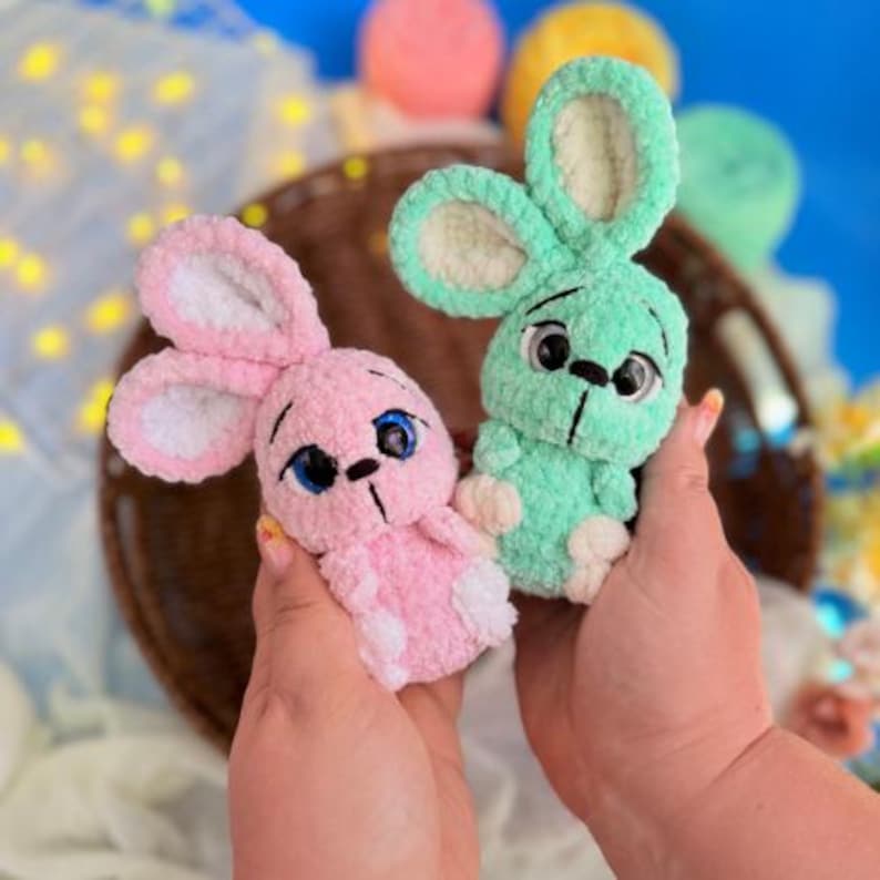 Crochet Plush Easter Bunny Pattern Amigurumi (PDF Pattern) - Etsy