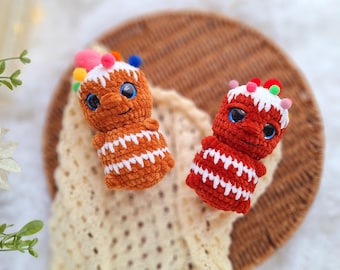 Crochet Gingerbread Man Plush Pattern: No Sew Amigurumi (PDF Pattern)