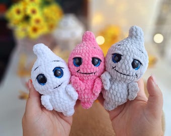 Halloween-Häkelmuster: Geist – Plüschtier im Kawaii-Stil (PDF-Anleitung)