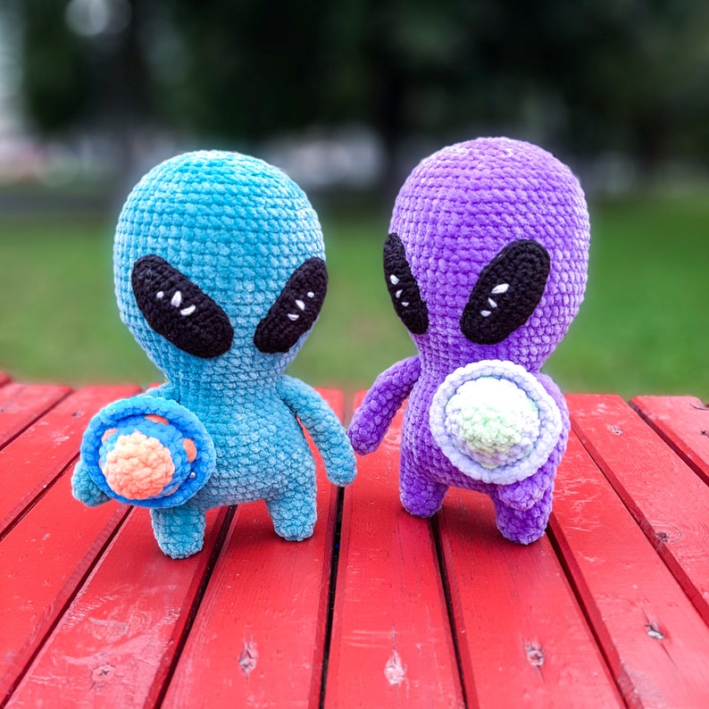 Crochet plush alien pattern, cute crochet toy pattern, crochet amigurumi pattern image 10