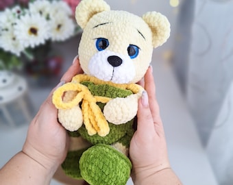Teddy Bär Häkelanleitung: Amigurumi Tier (PDF-Muster)