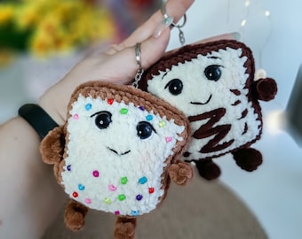 Crochet Poptart Keychain Pattern: Kawaii Plush Food (PDF Pattern)