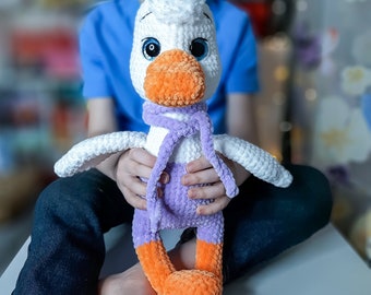 Crochet Plush Goose Pattern: Amigurumi Duck (PDF Pattern)