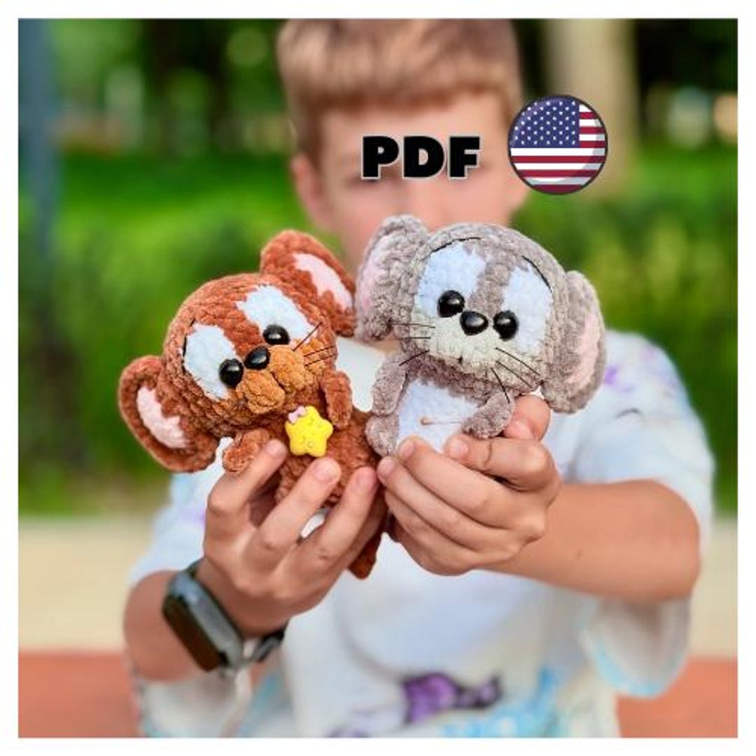 Crochet Plush Smail Mice Pattern - Cute Crochet Animal Plush Amigurumi ...