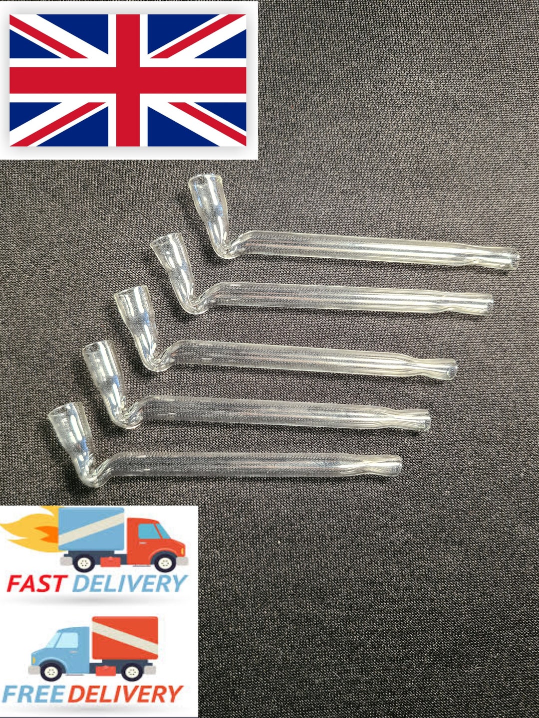 10 X Glass Cigarette Holder Lily Pipes Lufki Lufka Fifka Fifki ...