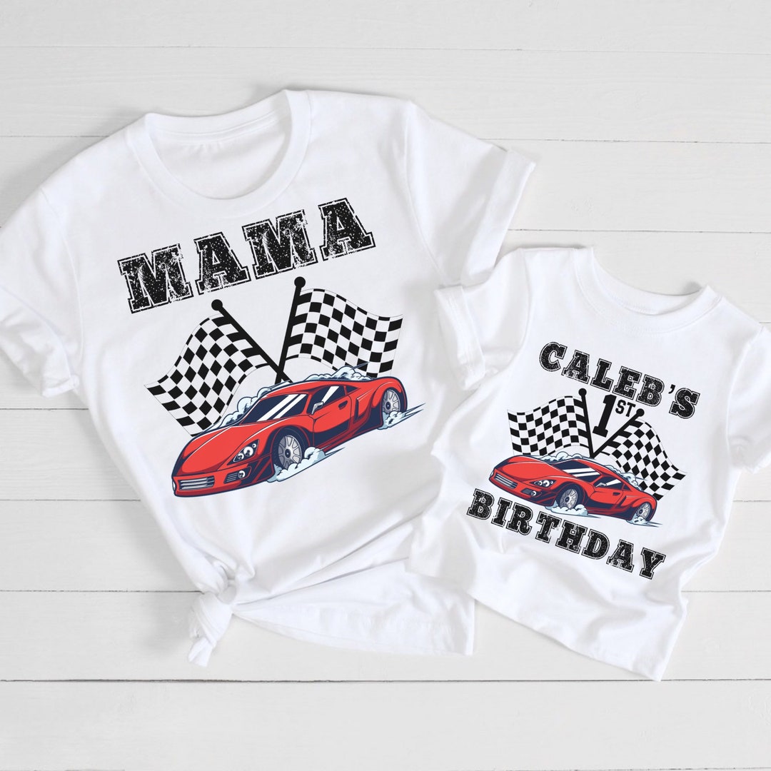 Family Racecar T, Race Car Birthday Tee, Birthday Boy Shirt, Racecar