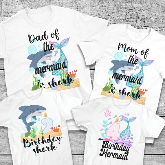 Mom Of The Birthday Girl Shirt - Mermaid Bday Shirt Mom Of The Birthday Girl Shirt - Mermaid Bday Shirt