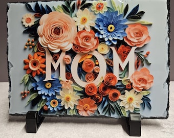 Mom Floral Slate – A Heartfelt Mother’s Day Gift