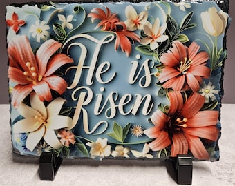 He Is Risen Easter Slate – Celebrate the Resurrection