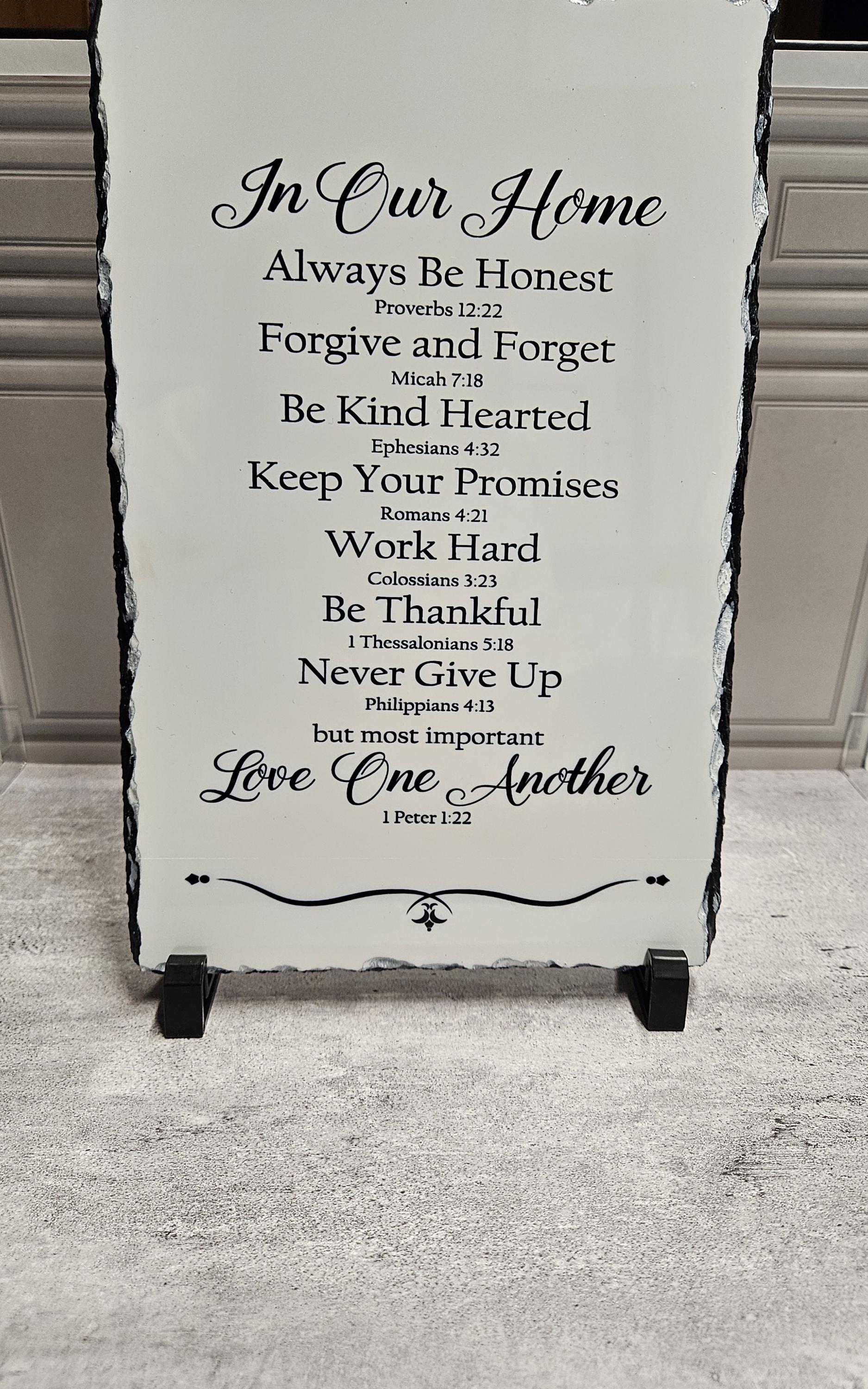 Christian Faith Inspirational Bible Verse Sign: Christian Home Decor - Etsy