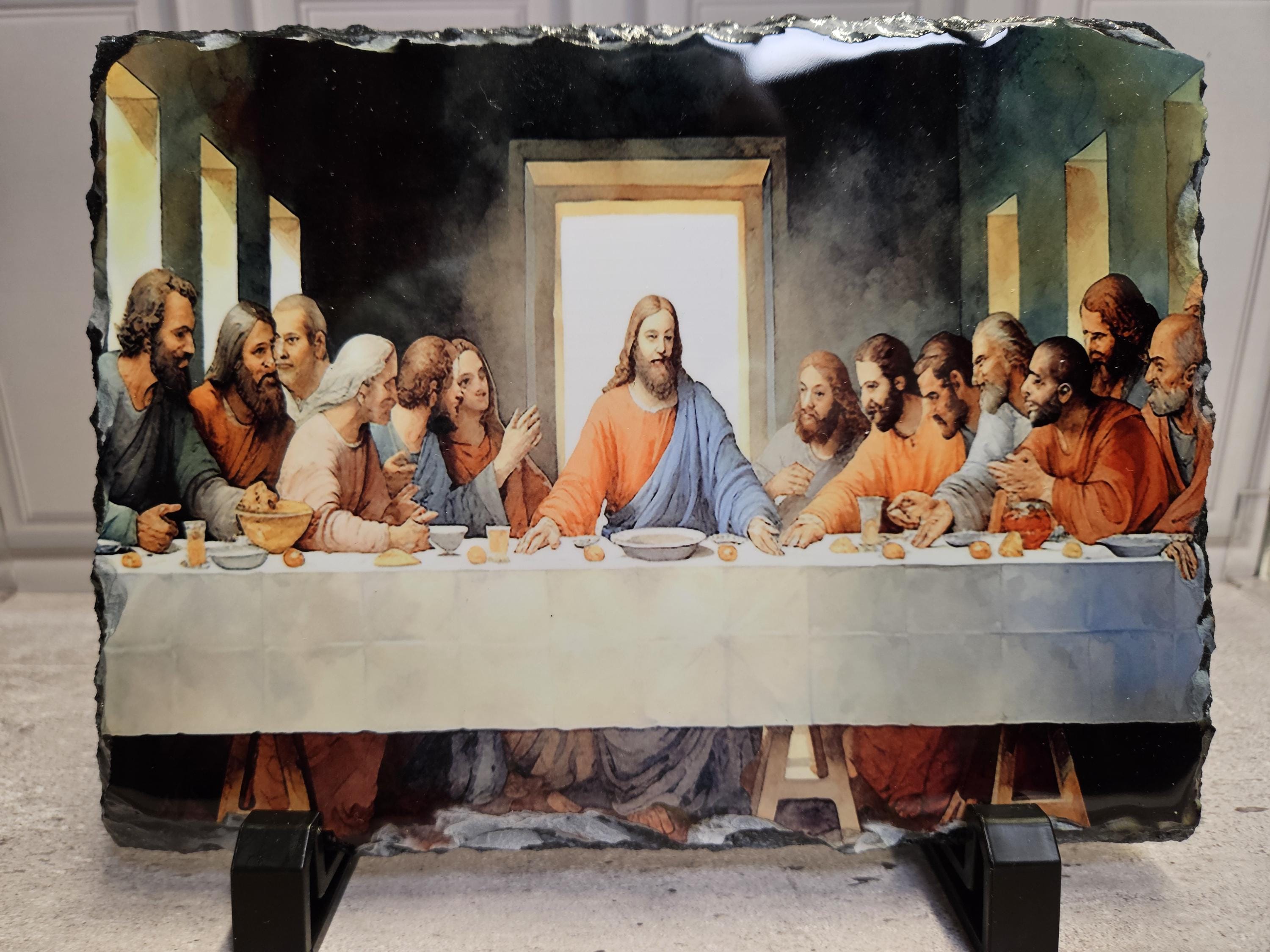 The Last Supper – Handcrafted Slate Art