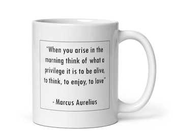 Marcus Aurelius quote mug, Stoic quote mug, Stoic mugs UK