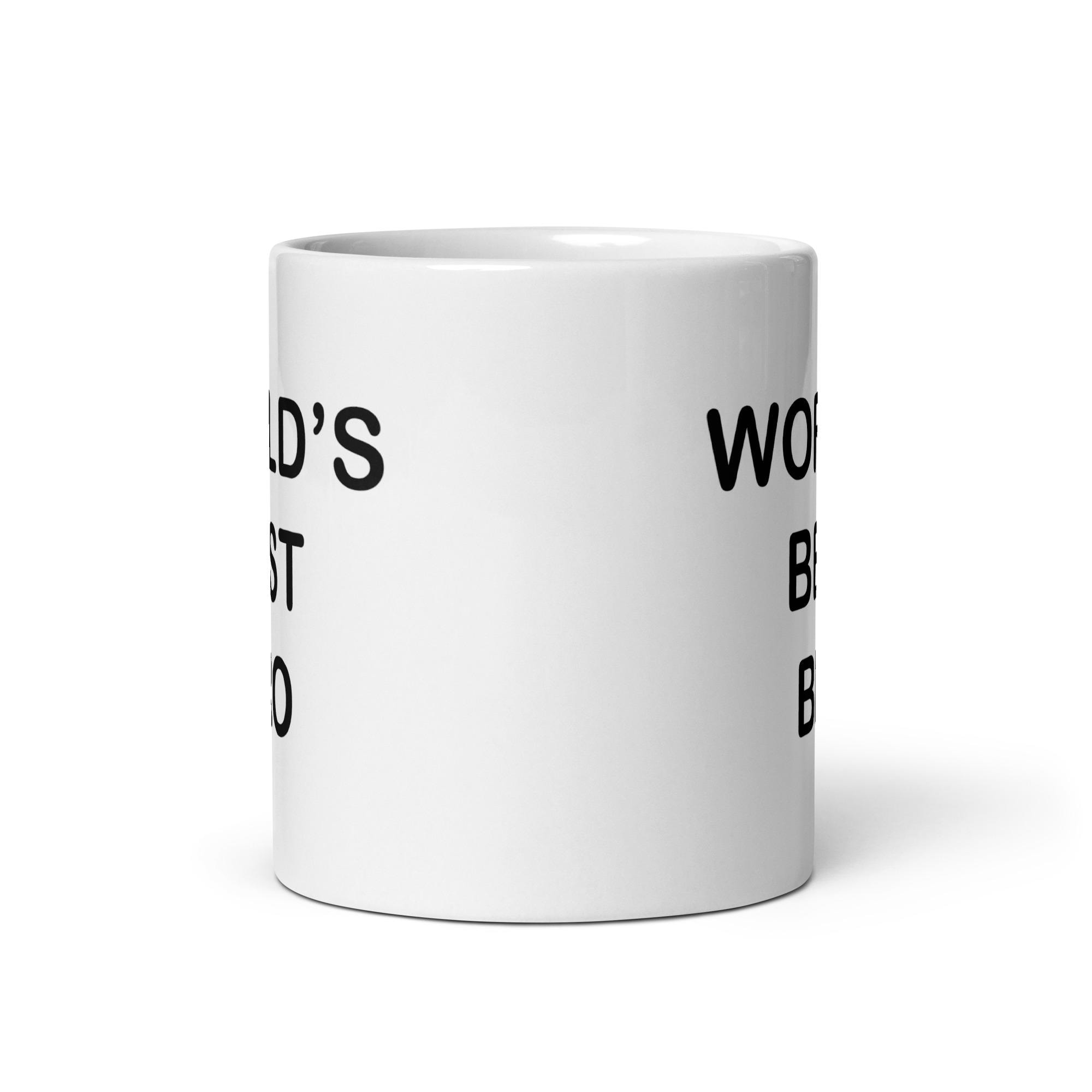 Shadowbright Tazza con scritta World's Best Big Bro, regalo di compleanno per fratello, tazza da caffè
