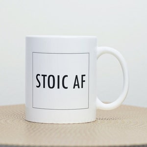 graduation mug, graduation gifts for her, graduation gifts for him, graduation mugs, STOIC AF Mug, Stoic Mugs UK, Philosophic Mugs