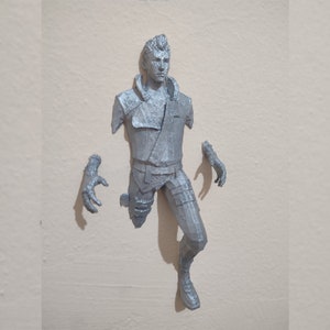 Valorant Yoru fuera de la pared - Estatua de Yoru - Escultura de Yoru - Figura de Yoru - Decoración de pared de Valorant - Cosplay de Valorant