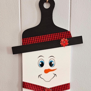 Wood snowman decor