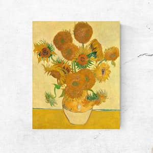 Sunflowers Vincent Van Gogh Printable Poster Flower Home Decor Painting to frame 5 SIZES Instant Download Florale Housewarming Wall Art