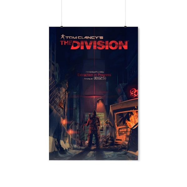 Tom Clancy's The Division | Gaming Poster | Video Game Poster | Gaming Art | Wall Decor Poster | Gaming Decor | Gaming Gift