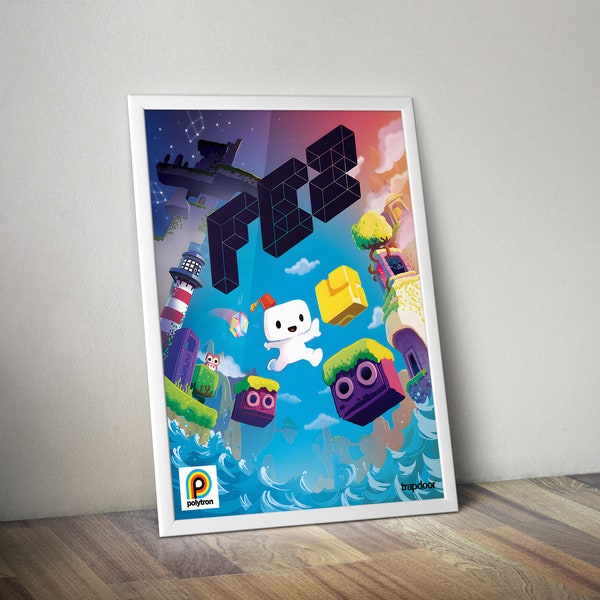 FEZ | Gaming Poster | Video Game Poster | Gaming Art | Wall Decor Poster | Gaming Decor | Gaming Gift