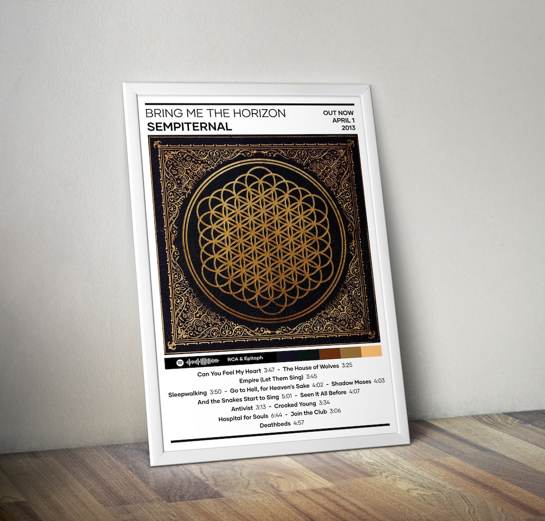 Bring Me The Horizon 'This Is Sempiternal' Official Metal Keyring Keychain - Band Merch Gift (Black)