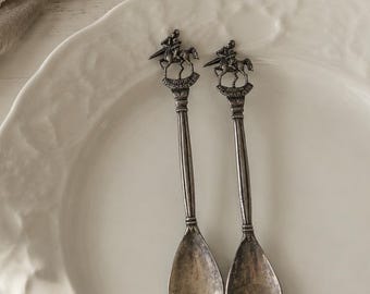 渦巻き模様のティースプーンまたはコーヒースプーン6本、スチール